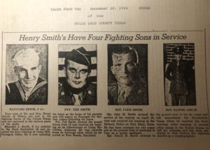 Four Sons in Service: Maynard, Ted, Jake, and Daniel