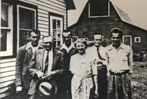 Maynard, Father Henry, Marvin, Mother Susie, Ted, Edward